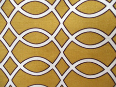 Waverly Fabric Ogee Gold Brown Cream 44″ X 100″ Cotton Traditional Classicl