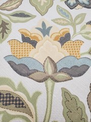 Cotton Floral Linen Designer Fabric Decorative Printed Upholstery Home Décor
