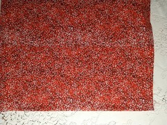 Dark Red-Orange Berries Floral Vine Branches JoAnn Fabric 17×43 Buttercream