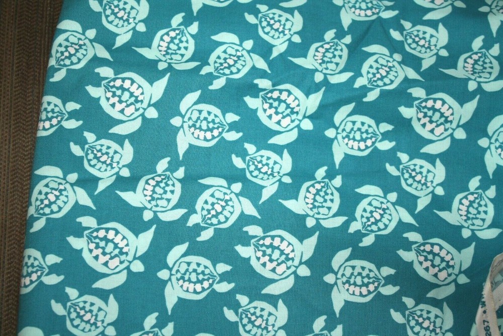 Turtle Ocean Fabric Cotton Sea Life for Face Masks 1/4 yard 9″ x 44″ !
