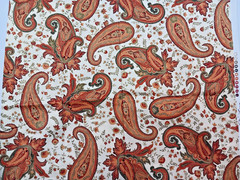 AUTUMN HARVEST Fabric M’Liss Paisley Fall Colors 2 Pieces each 1/2 yard
