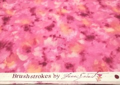 FreeSpirit Brushstrokes Fabric 1.8 Yards Pink Magenta Watercolor Mottled