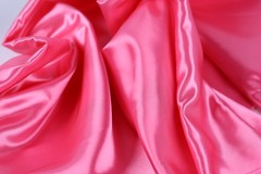 Pink Bridal Satin Fabric by the Yard, Silky Satin for Dresses and Decor