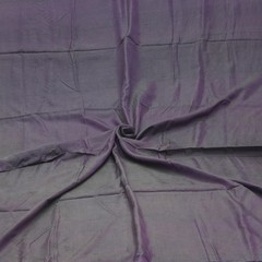 Vintage Green / Purple Dual Tone 100% Silk Sari Remnant 4YD Craft Fabric Scrap