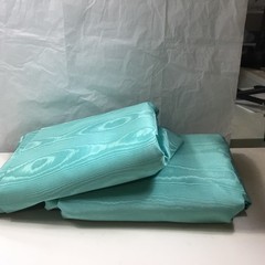 Moire’ Sewing fabric New 2 PCs Total 10 1/4 Yards By 50” Turquoise Taffeta