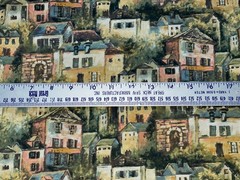 By 1/2 Yd “Renoir’s Village” Old World Houses Fabric Fabri-Quilt Design 79201