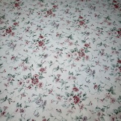 VTG Waverly Fairhaven Bright Floral Fabric 6.5 Sq Yards Cotton Cottage Shabby