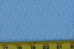 14″ Long, Vintage, Light-Blue Calico on Blue Cotton, P5690