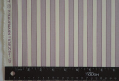 20+ YDS AVAIL / P. KAUFMANN/ LILAC and WHITE STRIPE / MED WEIGHT / 100% COTTON /