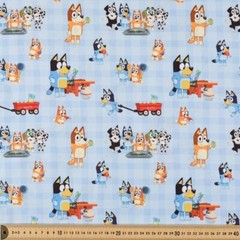 1/2 METRE – Licensed Bluey Picnic In The Park Cotton Fabric – 100% Cotton Fabric