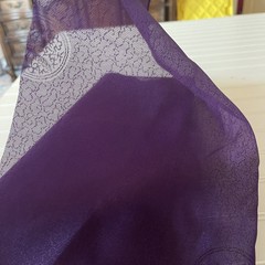 SILK PURPLE FABRIC 10 Yards x 21 Inches Wide or 360 Inches x 21 Wide