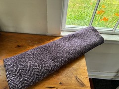 $35 for 2 1/2 Yards, Purple/Black Wool Blend, For Jacket,Skirts, Upholstery