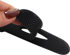 4 Pairs Fabric/Permanent Adhesive Back Tape 98X26.7X4.3Mm TPU Material Black Gar