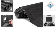 Black Suede Fabric Wrap – 17X70 Inch Suede Wrap for Car Interior – Self-