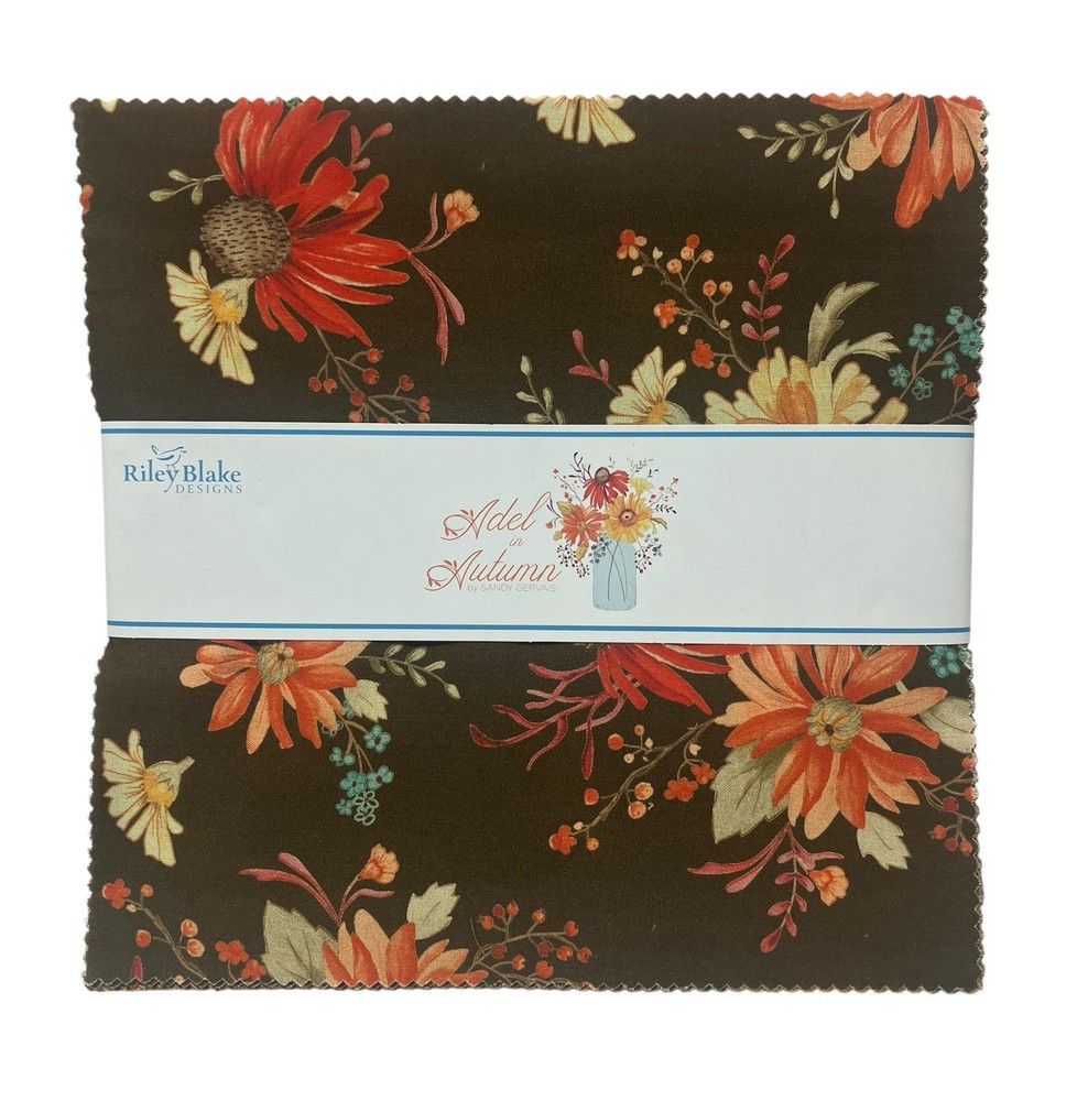 Riley Blake Adel In Autumn 10” Fabric Stacker Layer Cake Sandy Gervais 42 Piece
