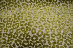 Fat Cat Lime Green Cut Leopard Spot Velvet Swavelle Mill Creek Upholstery Fabric