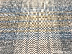 Kravet Blue Gold Plaid Upholstery Fabric- Stasia Plaid / Delft 5.25 yd 35151.514