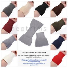 Rib Knit Cuffing Tubular & Matching Waistband Ribbing Welt Trimming,28 Colors,UK