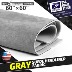 80×60Inch Light Grey Headliner Fabric Material for Car/Truck/SUV Roof Upholstery