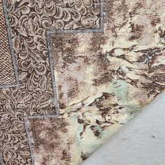 Vintage Western Rodeo Horse Fabric Panel Rodeo Old West Bronco