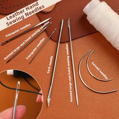 Ftyiwu Waxed Thread, Upholstery Needle and Thread 32 32Yard, Original Khaki