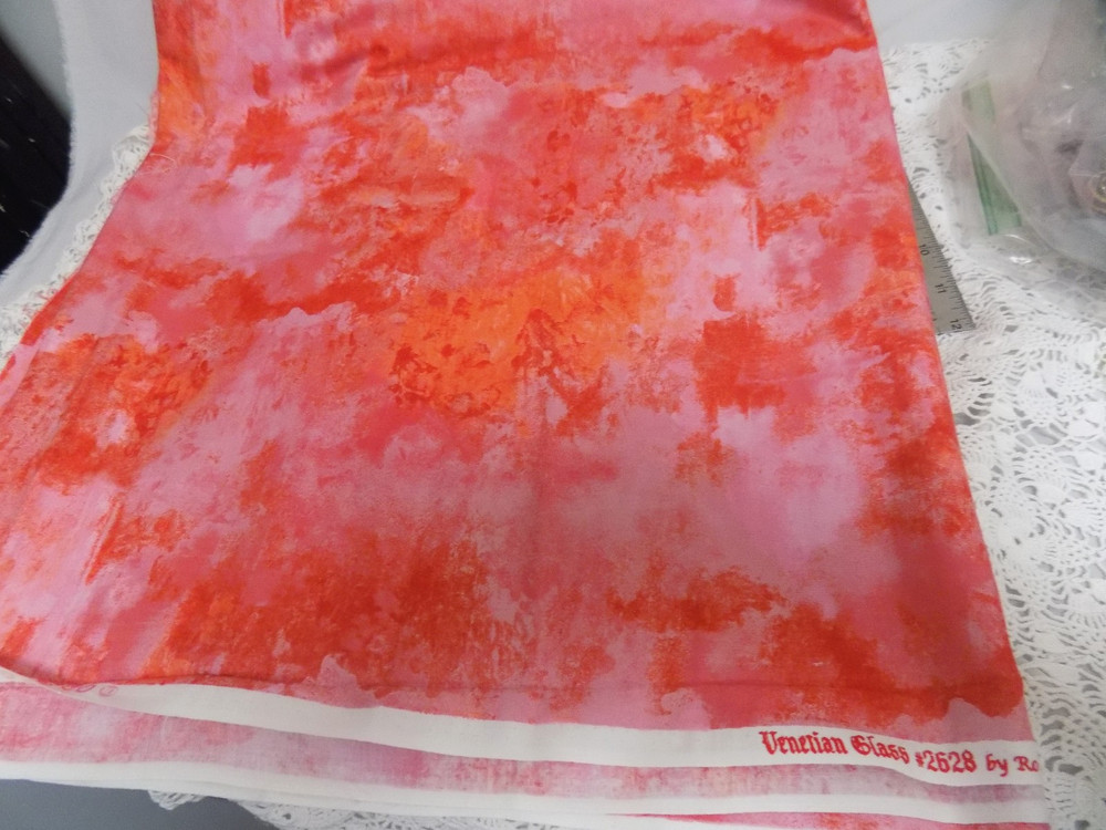 2 YDS X 44″ 100% COTTON “VENETIAN GLASS” BY NORTHCOTT FABRICS -LOT-VTG