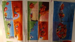 CUT AND SEW Fabric Panel TEN IN THE DEN FABRIC BOOK John Butler # 7307