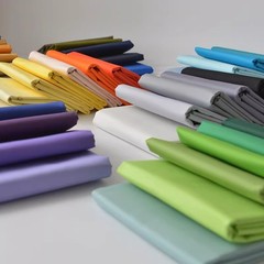 145cm Wide Pure Cotton Poplin Solid Plain Weave Fabric Dress Shirt Lining