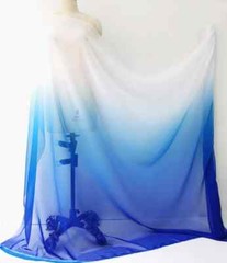 58” Wide By Yards 2 Tone Ombre Chiffon Fabric Stage Wedding Material Gradient