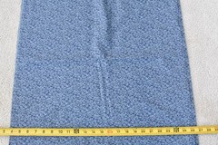By 1/2 Yd, Vintage, Blue Calico on Navy-Blue Quilt Cotton, V921