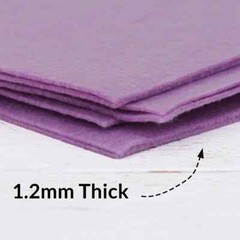 Premium Felt Roll – 12″ x 10yd – Lavender – Soft Wool-Like 1.2mm Thick