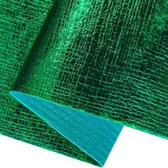 ONEART | Green Soft Metallic Embossed Textured Faux Leather, 12″×54″ Green-r