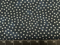 Tina Scrap 9″x21″ Patriotic Tiny Star Freedom Navy Flag Sky Blue FABRIC COTTON
