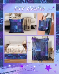 Cotton Fat Quarters Fabric Bundles Quilting Sewing Projects Starry Sky 20 Pack
