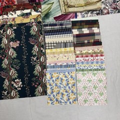 Large Upholstery Fabric Sample Lot 254 Pc Floral Designer Swatches Craft Quilt