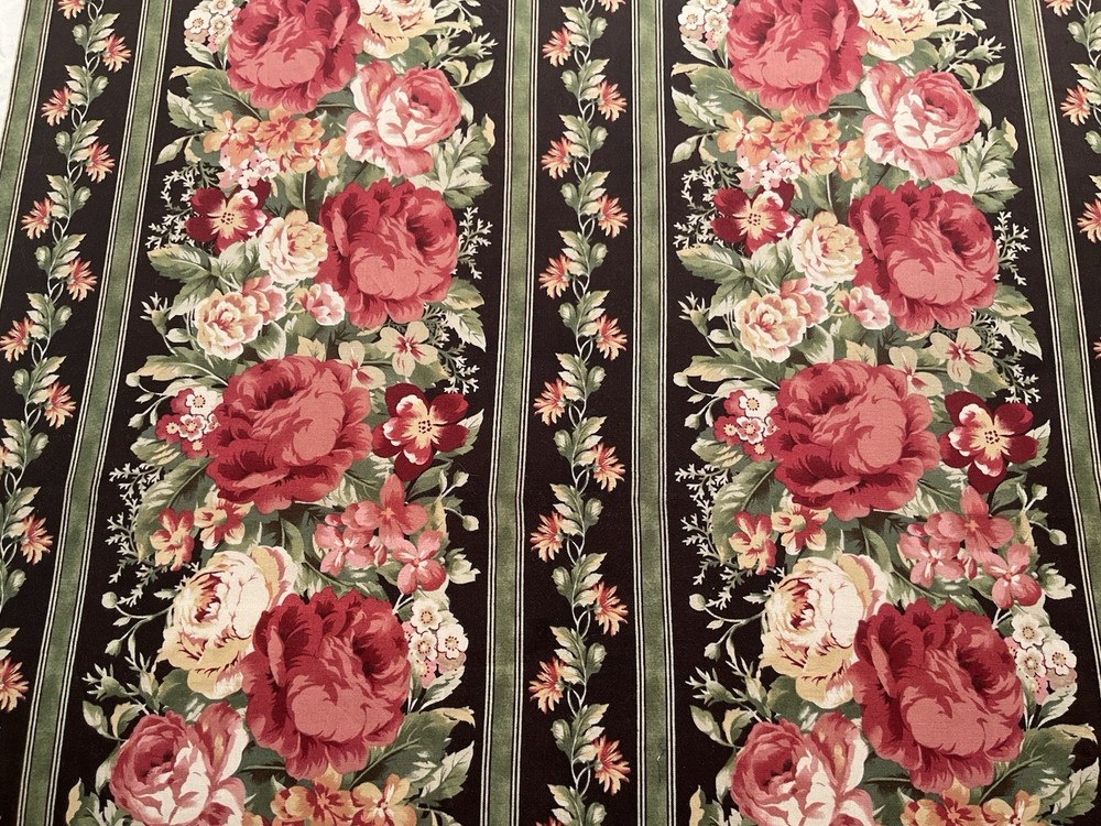 America cotton Big Rose Strip By Maywood studio 42”x 30” 398