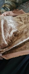 5 Yards Premium 100% Cotton Upholstery Velvet Fabric – 60″W Caramel/Bronze
