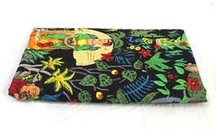 Indian Black Farida Kahlo Printed Cotton Fabric Beautiful Dressmaking Fabric US
