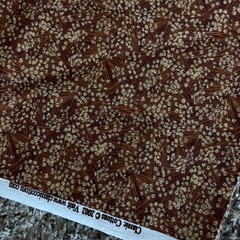 Floral Fabric Fall Browns Classic Cottons 2 Yards 2002 Precut