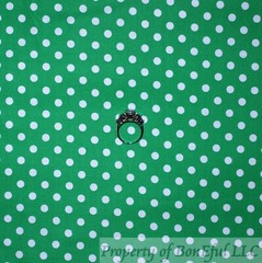 BonEful Fabric FQ Cotton Quilt Green White Small Little Tiny Calico Polka Dot UK