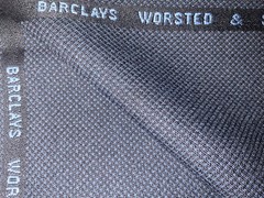 Barclay’s Worsted and Silk Navy Pindot English Suiting/Jacketing 2.7m 400g/m