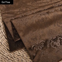 1M Embossed Velvet Fabric Floral Solid Soft Home Car Upholstery Decor Cloth DIY