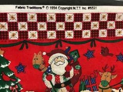 Vintage Christmas Border #5321 Fabric Traditions BTY New cotton