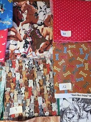 Remnants FQs Novelty Horse Dog Cat WB Charlie brown cotton Craft quilt Fabric