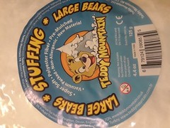 POLYESTER FILLING, Fiber Stuffing, Toy Teddy Mountain Bear Filling x 3 Bags