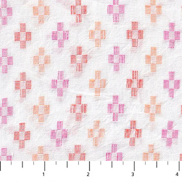 FIGO – Intervals by Ghazal Razavi – Woven – Floral – Candy ,1/4 yard
