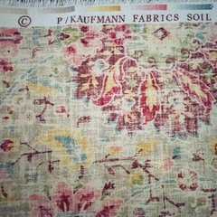 10 Yds P Kaufmann Sariz Sugarcane Drapery Upholstery Fabric 100% Poly Velvet 54″