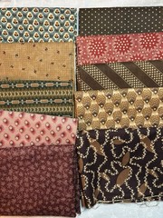Lot of 10 fat quarters, 1800’s reproductions Rothermel Nancy Gere