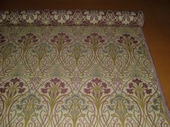 Art Nouveau Jacquard Fabric 1.9 Metres Tiffany Mulberry Curtain Upholstery