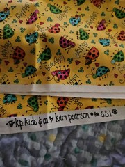 Lot Of 10 Pieces Of Kids Themed Cotton Quilting Fabrics Some Vintage Mixed Sizes